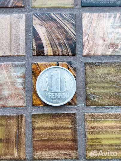 1 пфенниг ГДР 1982