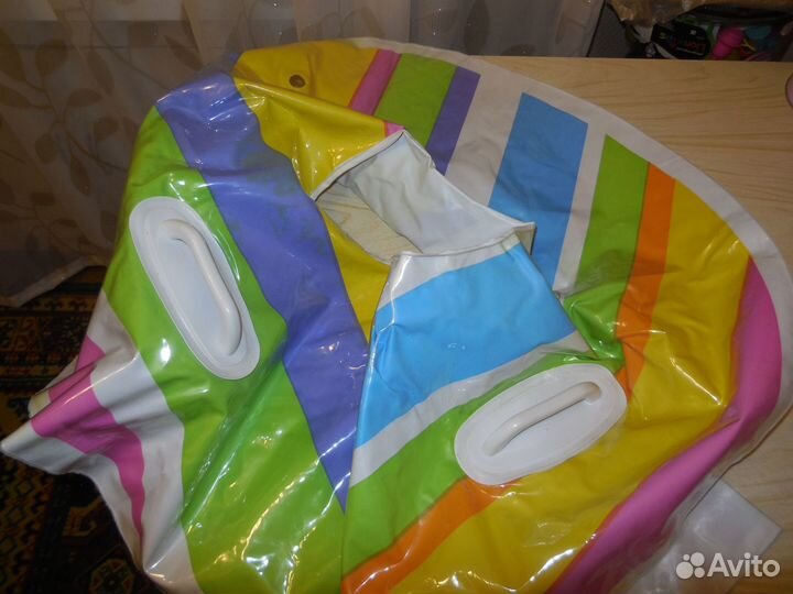 Очки для плавания, ласты детские, трубка, круг