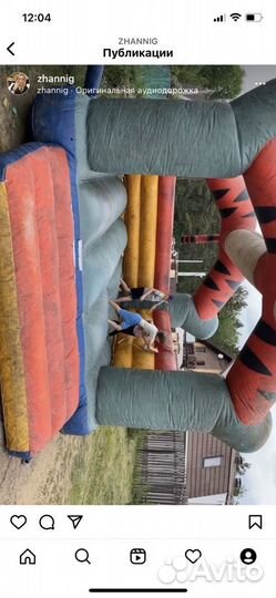 Надувной батут с насососм