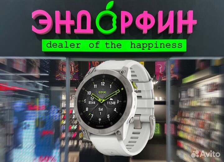 Garmin epix 2 Sapphire Titanium Carrera White with