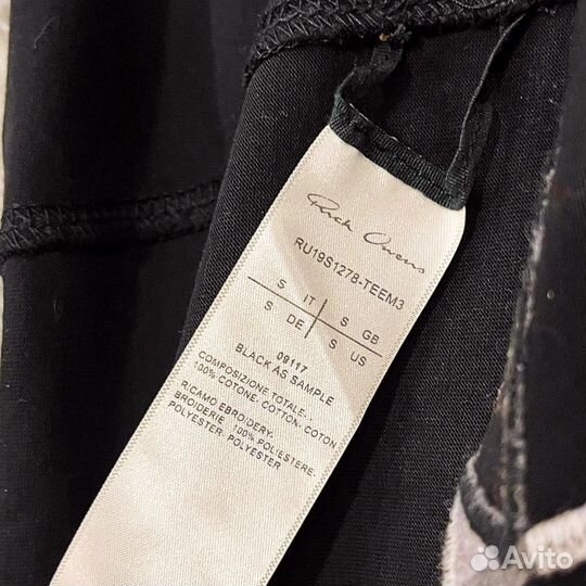 Лонгслив Rick Owens Embroidery Lines