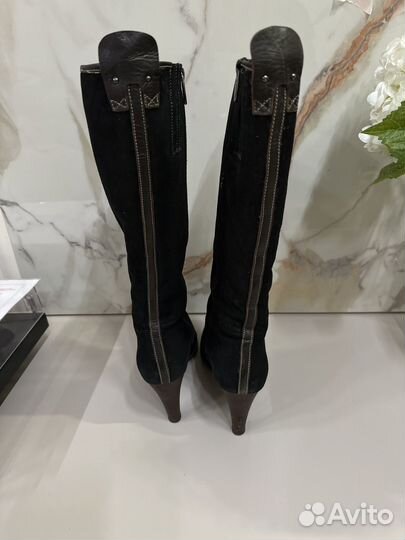 Сапоги женские зимние натуральная замша