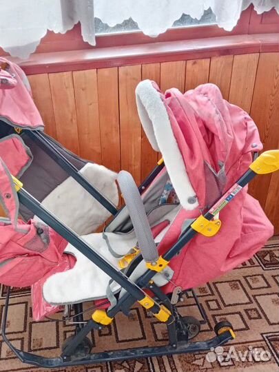 Детские санки коляска бу