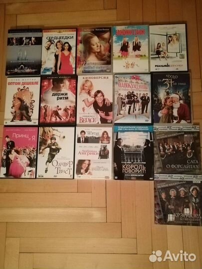Двд диски с зарубежными и российскими фильмами