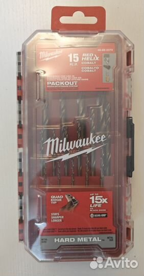 Набор кобальтовых свёрл Milwaukee 15шт