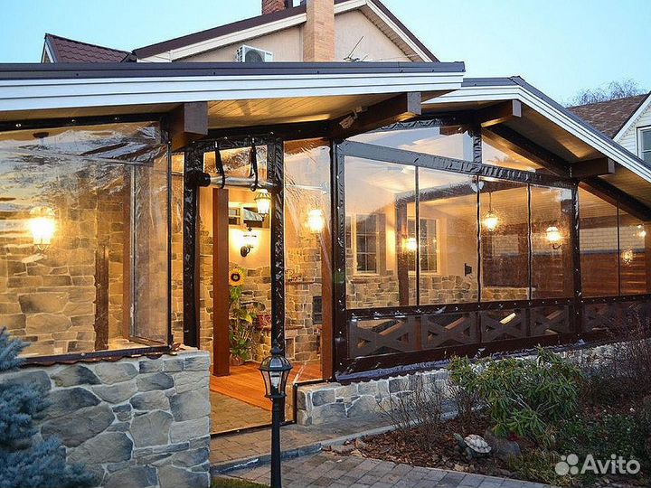 Мягкие окна для беседки