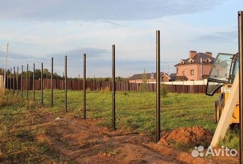 Винтовые сваи для забора