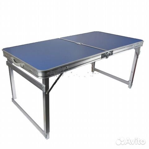 Стол складной алюминий р-р 60*120*90cm арт: 8814