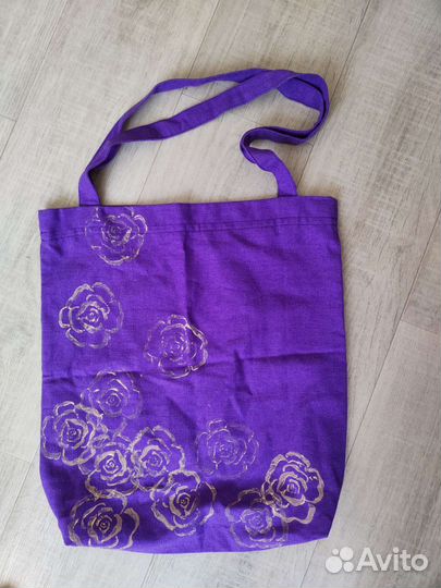 Сумка шоппер новая, лен