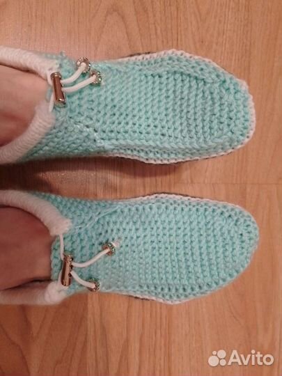 Носки вязаные, следки, тапочки