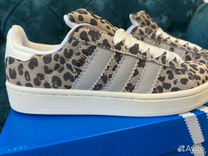 Кеды Adidas Campus Leopard Женские