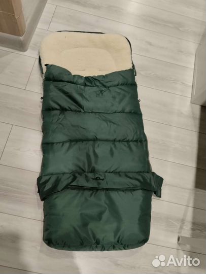 Зимний меховой конверт в коляску