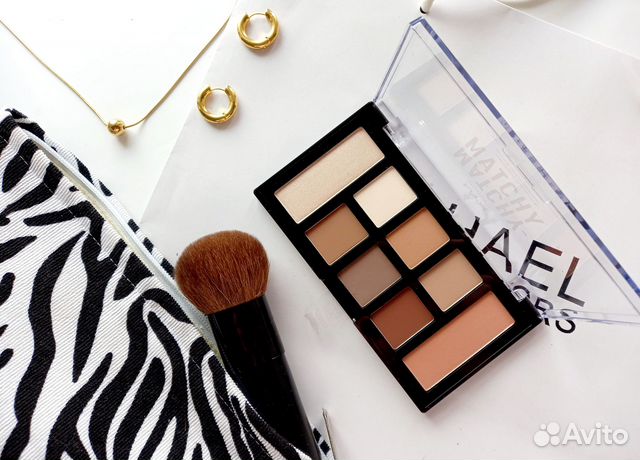 NYX набор пудра хайлайтер румяна + тени Taupe