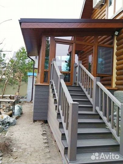 Крыльцо из дпк полнотелая