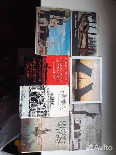 16 наборов открыток про Ленинград. Времён СССР