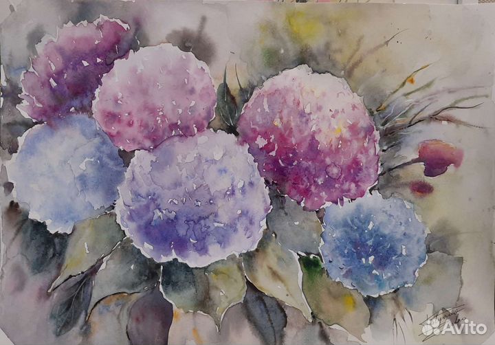 Картина акварелью 30х40, авторская работа