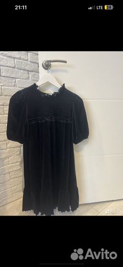 Платье велюр