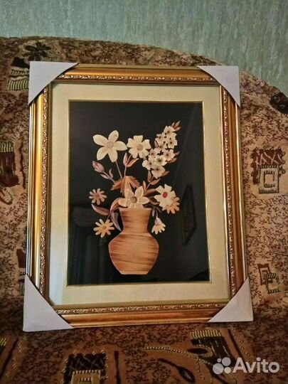 Панно из соломки