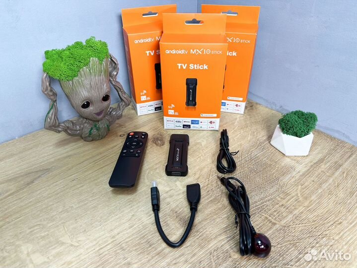 Android тв приставка SMART TV Stick MX-10 4K