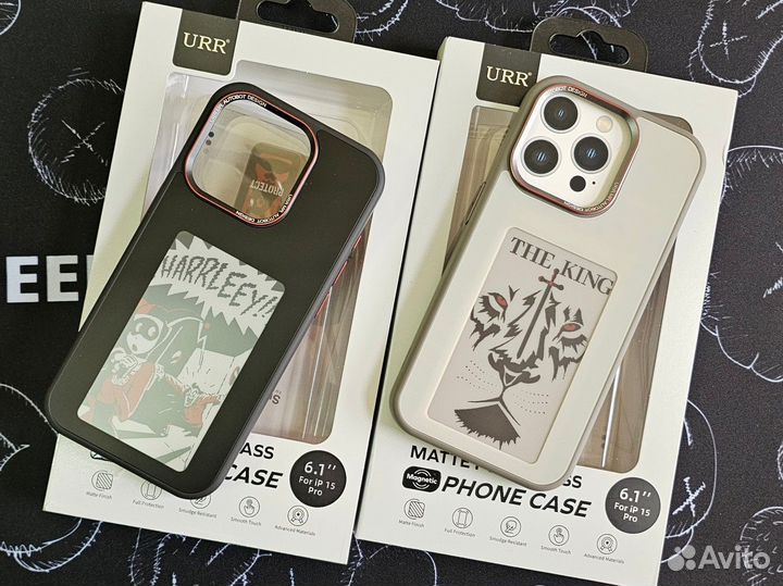 Чехол с e-ink экраном Nfc для iPhone 15 Pro Чёрный