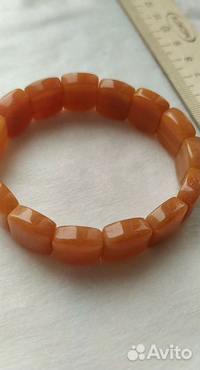 Советский браслет из сердолика