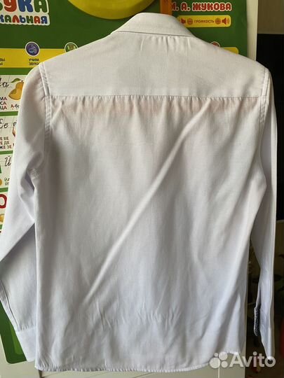 Белая рубашка на мальчика 116-128