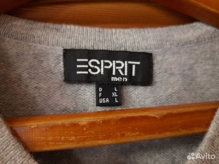 Пуловер джемпер мужской Esprit 52 54 шерсть