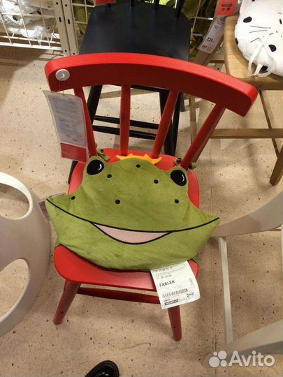 Мягкая накладка на стул лягушка IKEA икея