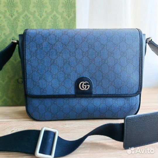 Сумка мужская Gucci синяя