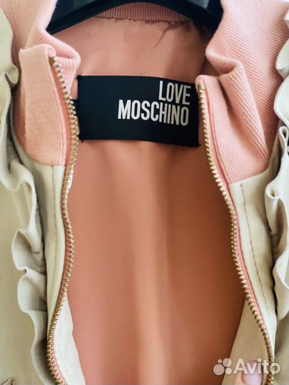 Куртка кожаная Love Moschino размер 44