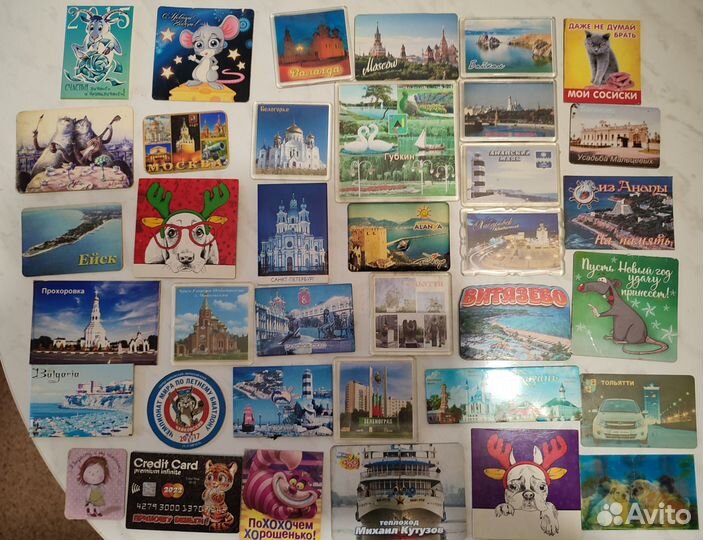 Магниты на холодильник пакетом 37 шт