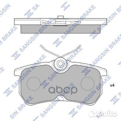 Колодки задние focus I 98- (sangsin) SP1865 SP1865