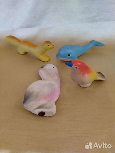 Резиновые игрушки пищалки СССР