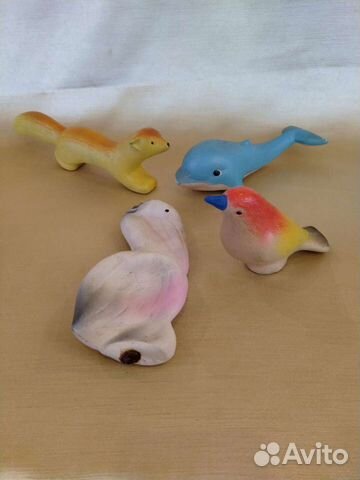 Резиновые игрушки пищалки СССР