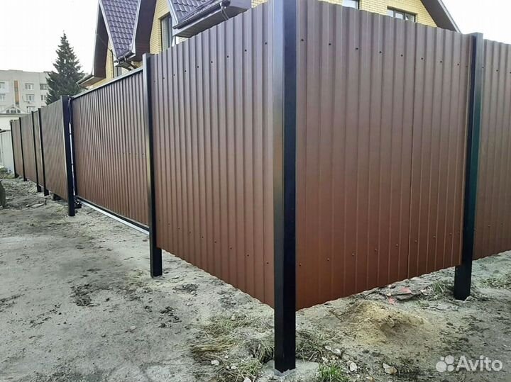 Заборы \ Калитки металлические 2D 2м