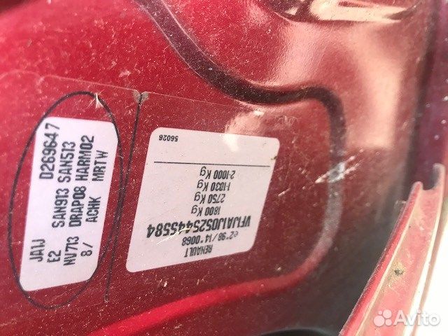 Разбор на запчасти Renault Scenic 1996-2002