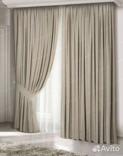 Шторы блэкаут готовый комплект
