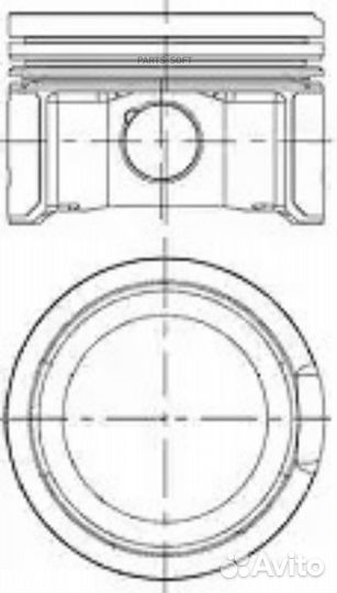 Nural 87-502900-30 Поршень в к-те VAG 1.8T