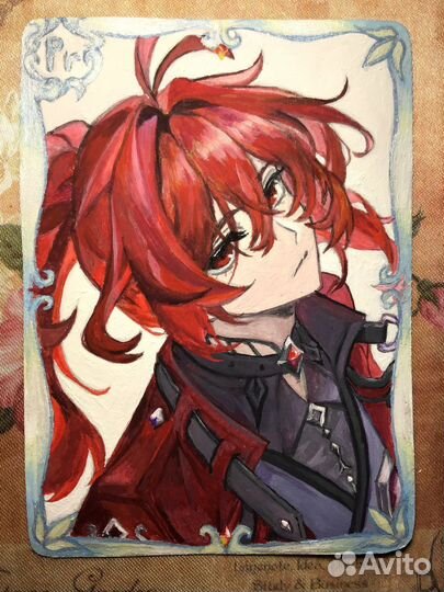 Коллекционные карточки/билетики/шикиши гуашью