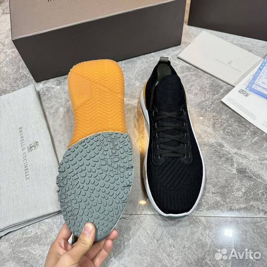 Мужские кроссовки Brunello Cucinelli черные