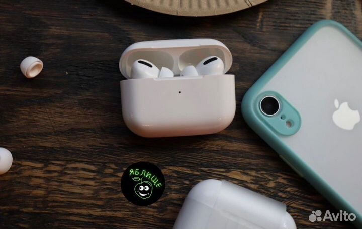 Airpods Pro (новые, шумоподавление, бонус чехол)