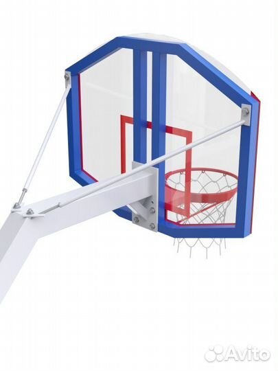 Стойка регулируемая со стритбольным щитом из оргстекла и усиленным кольцом Pioner A13437