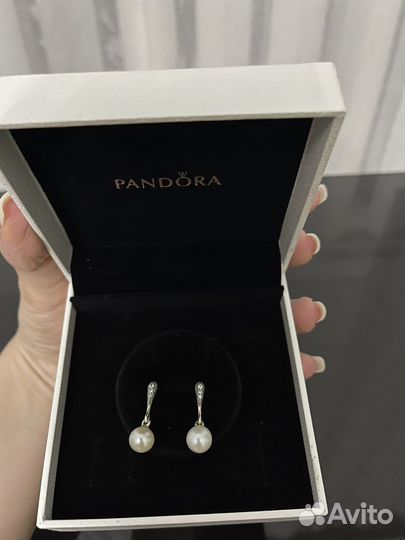 Серебряные серьги Pandora
