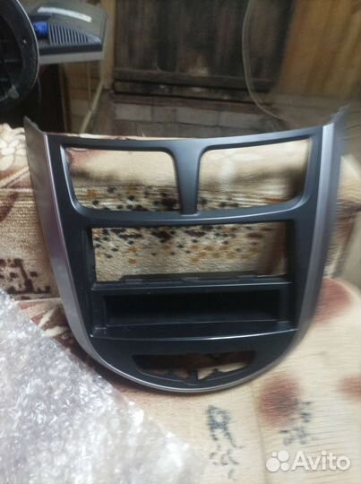 Рамка для магнитолы hyundai solaris