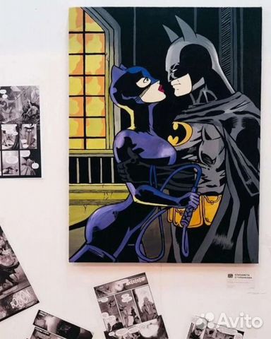 Картина акрилом на холсте 