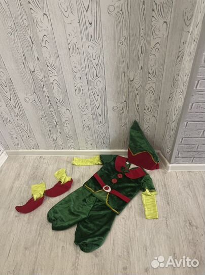 Новогодний костюм для мальчика гномик