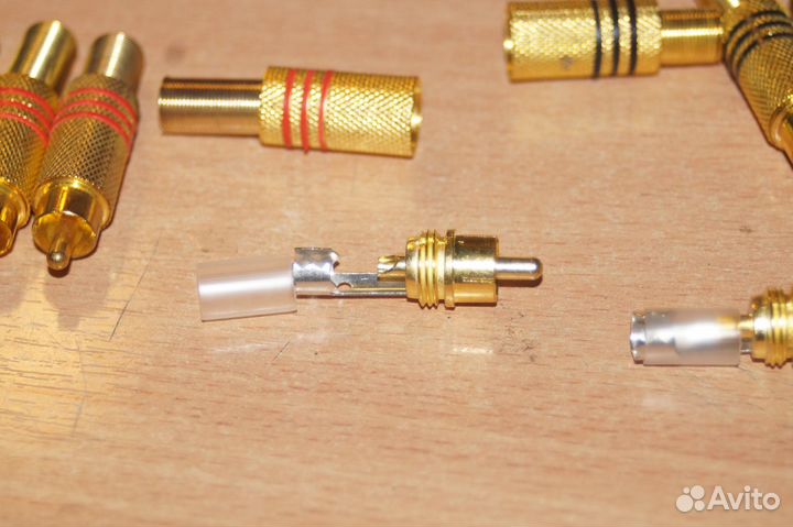 RP-219G, Штекер RCA (зол.) красный, чёрный