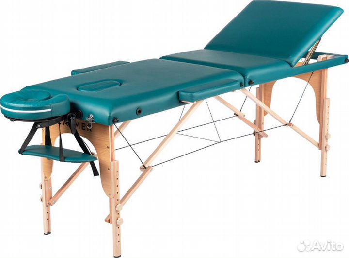 Массажный стол Calmer Bamboo Three 60 бирюзовый