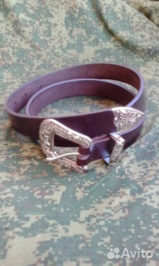 Женский ремень из натуральной кожи