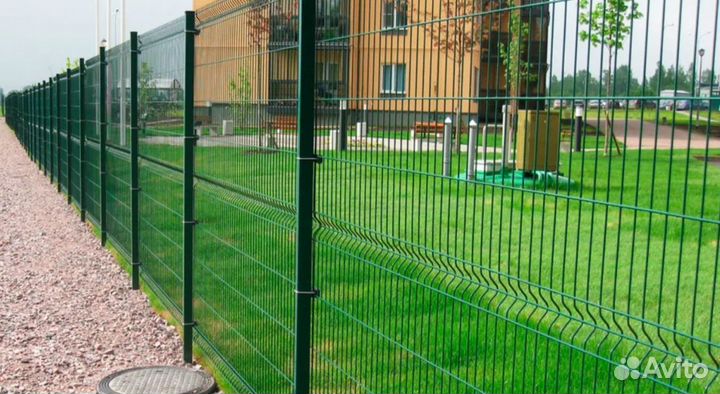 Забор из 3D сетки за 1 день быстро